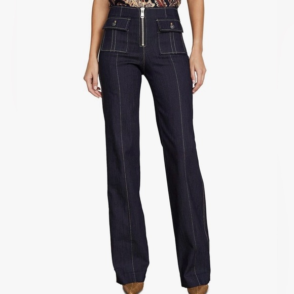 Cinq a Sep french brand LONG AZURE PANT brand new in size 25 - Picture 1 of 9